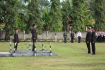 UPACARA  PERINGATAN KE-72 HARI BHAYANGKARA DI MAPOLRES OKU SELATAN