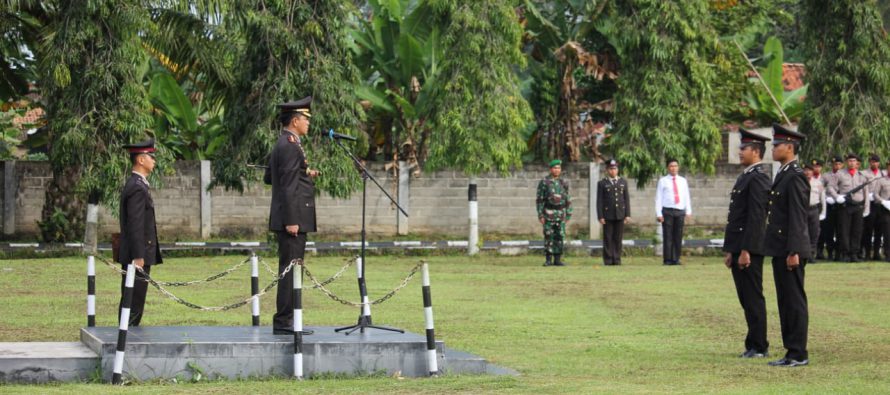UPACARA  PERINGATAN KE-72 HARI BHAYANGKARA DI MAPOLRES OKU SELATAN