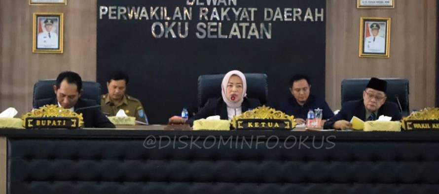 RAPAT PARIPURNA JAWABAN BUPATI ATAS PANDANGAN UMUM ANGGOTA DPRD OKU SELATAN