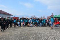 R4 OKU RAYA TEBAR BIBIT MUJAIR  DI DANAU RANAU DALAM RANGKA RALLY WISATA DAN FAMILY GATHERING