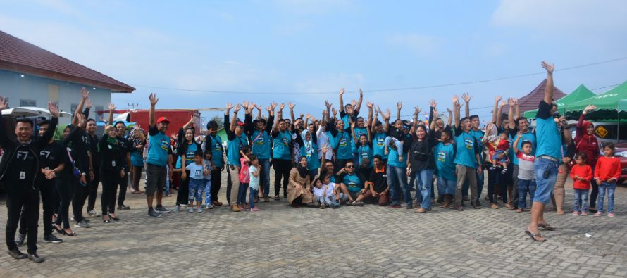 R4 OKU RAYA TEBAR BIBIT MUJAIR  DI DANAU RANAU DALAM RANGKA RALLY WISATA DAN FAMILY GATHERING