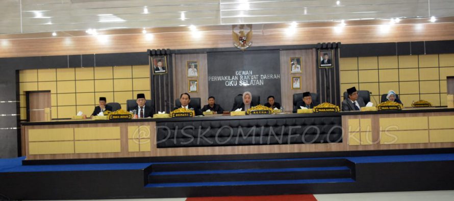 PENUTUPAN SIDANG PARIPURNA DPRD DALAM RANGKA PEMBAHASAN KERJA ANGGARAN ORGANISASI PERANGKAT DAERAH,  PERUBAHAN APBD KABUPATEN OKU SELATAN TAHUN ANGGARAN 2018