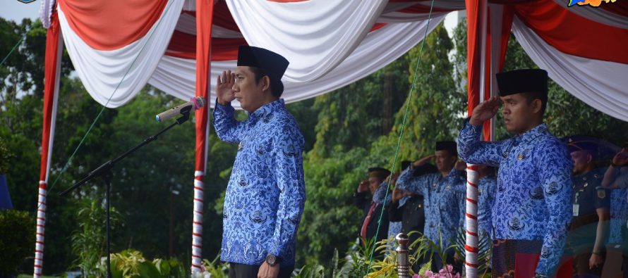 PEMKAB OKU SELATAN GELAR UPACARA PERINGATAN HUT KE-47 KORPRI TAHUN 2018