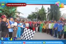 RIBUAN PESERTA IKUTI JALAN SEHAT DAN SENAM BERSAMA DALAM RANGKA HUT KE-15 KABUPATEN OKU SELATAN