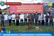KEJAKSAAN NEGERI OKU SELATAN MUSNAHKAN BARANG BUKTI NARKOTIKA DAN BARANG BUKTI LAINNYA