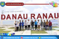SURVEI LOKASI, KEPALA DISPARBUD PROVINSI SUMSEL DAN EO TOUR THE RANAU 2019 KUNJUNGI DANAU RANAU