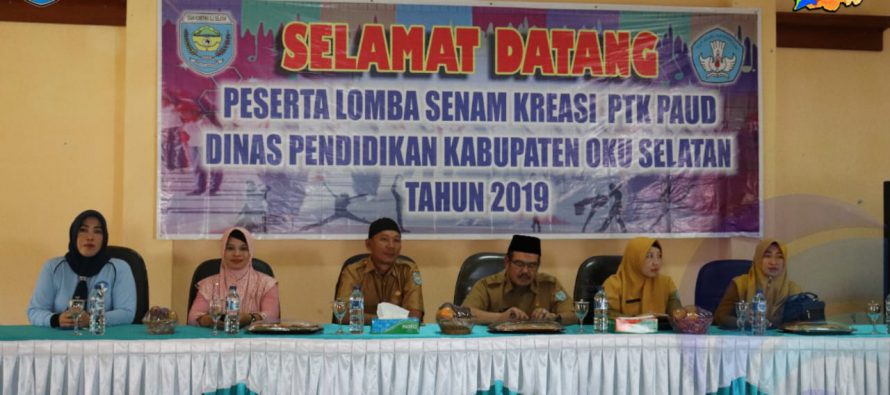 DINAS PENDIDIKAN KABUPATEN OKU SELATAN GELAR LOMBA SENAM KREASI TOBELO ANTAR GURU PAUD