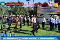 KAPOLRES OKU SELATAN PIMPIN APEL GELAR PASUKAN JELANG PILPRES DAN PILEG