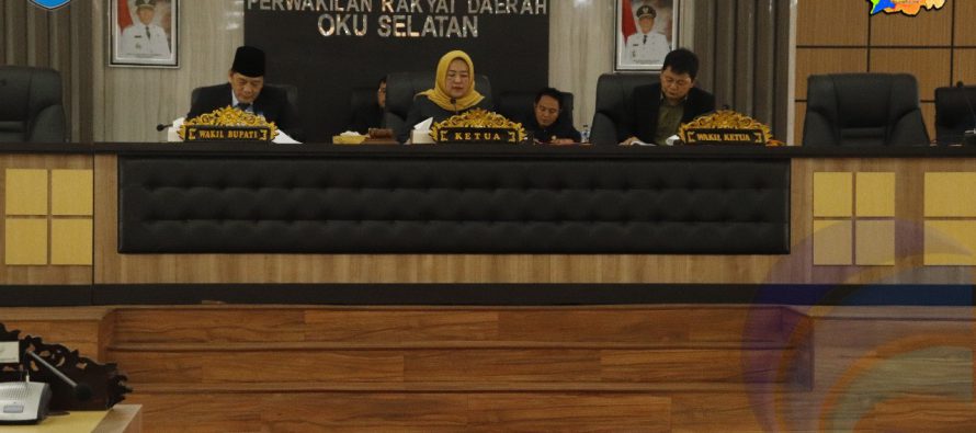 ENAM FRAKSI SAMPAIKAN PANDANGAN UMUMNYA TERKAIT PENYAMPAIAN LKPJ KEPALA DAERAH KABUPATEN OKU SELATAN TAHUN ANGGARAN 2018