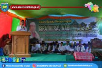 BUPATI OKU SELATAN HADIRI PERINGATAN ISRA’ MI’RAJ NABI MUHAMMAD SAW DI DESA SIDODADI KECAMATAN BANDING AGUNG