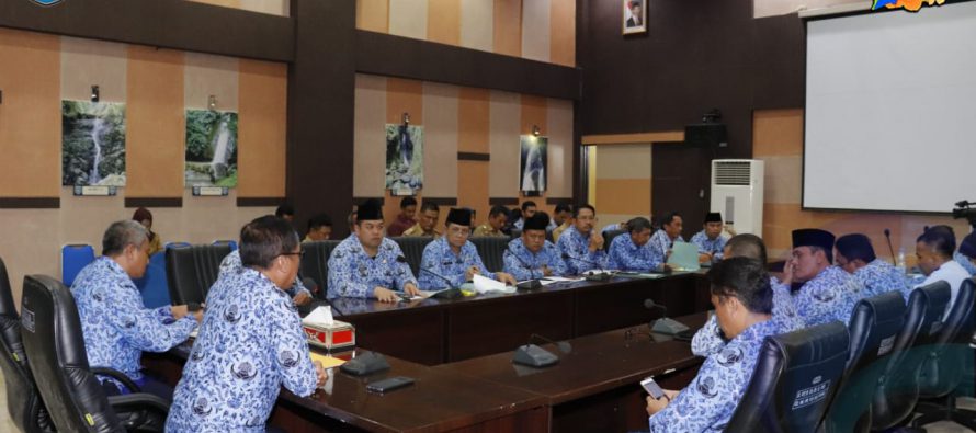 PEMKAB OKU SELATAN GELAR RAPAT KOORDINASI TIM MONITORING PEMILU SERENTAK 2019