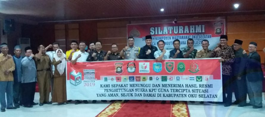 PELAKSANAAN PEMILU DI OKU SELATAN SUKSES DIGELAR, POLRES OKU SELATAN GELAR SILATURAHMI BERSAMA SELURUH KOMPONEN MASYARAKAT DI KABUPATEN OKU SELATAN