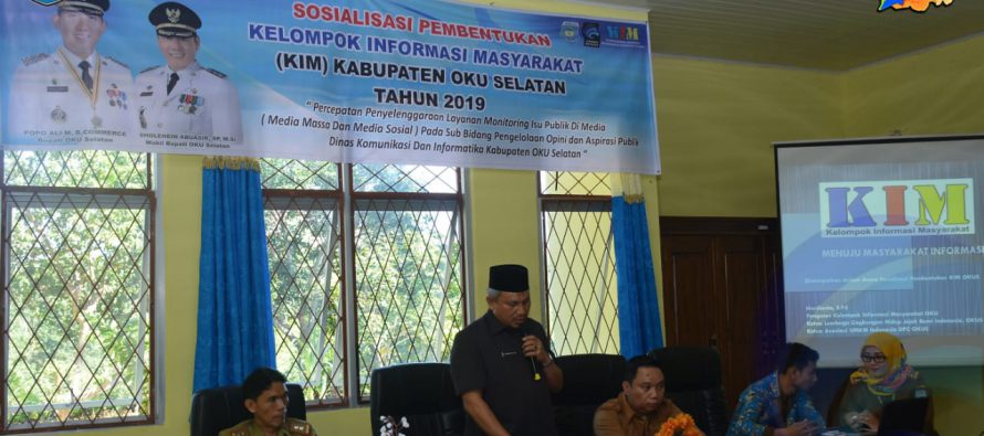 DISKOMINFO OKU SELATAN GELAR SOSIALISASI PEMBENTUKAN KELOMPOK INFORMASI MASYARAKAT KABUPATEN OKU SELATAN
