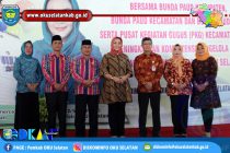 BP-PAUD DIKMAS SUMSEL TEKEN MOU DENGAN DIKNAS OKU SELATAN DAN PKK OKU SELATAN, DALAM KEGIATAN  FORUM DISKUSI BUNDA PAUD, YANG DIGELAR OLEH DIKNAS OKU SELATAN BERSAMA POKJA II TP PKK OKU SELATAN