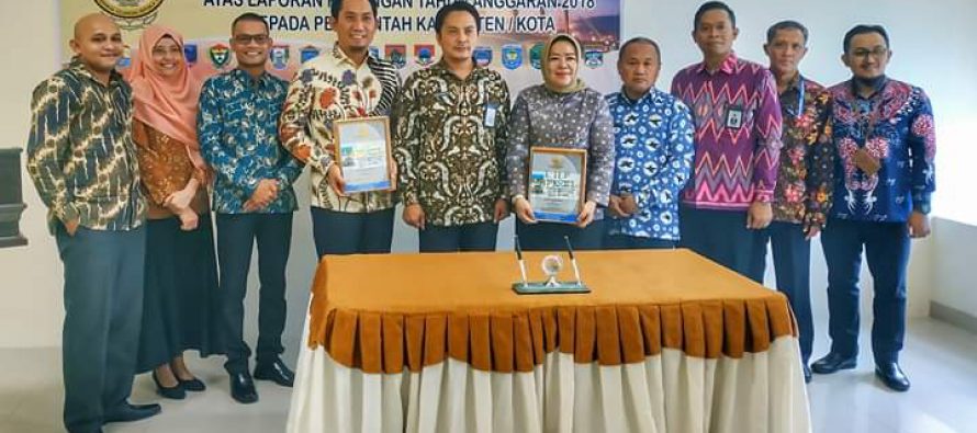 BUPATI OKU SELATAN TERIMA LHP ATAS LAPORAN KEUANGAN TA 2018 DARI BPK PERWAKILAN SUMSEL , DENGAN PREDIKAT OPINI WTP