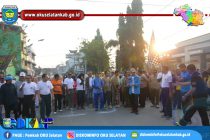 GERAK JALAN SANTAI DAN FESTIVAL DAMAI BERSAMA TNI, PEMDA, POLRI SERTA MASYARAKAT DALAM RANGKA MEMPERINGATI HUT BHAYANGKARA KE-73