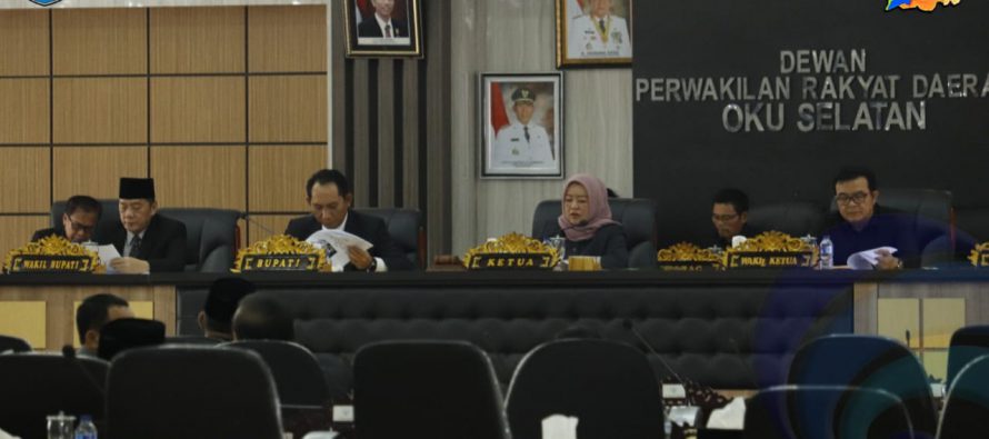 ENAM FRAKSI DPRD OKU SELATAN SAMPAIKAN PANDANGAN UMUM TERHADAP RAPERDA PERTANGGUNGJAWABAN PELAKSANAAN APBD TA 2018 SERTA RAPERDA TAHUN 2019