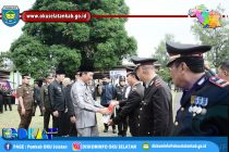 UPACARA HUT BHAYANGKARA KE-73 BUPATI OKU SELATAN SAMPAIKAN AMANAT PRESIDEN RI