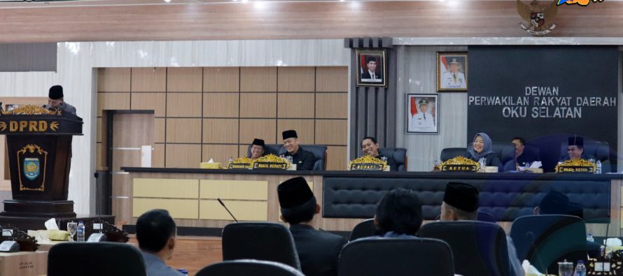 SIDANG PARIPURNA DPRD OKU SELATAN DENGAN AGENDA PENYAMPAIAN PANDANGAN UMUM ANGGOTA DEWAN TERHADAP PENYAMPAIAN RANCANGAN KEBIJAKAN UMUM PERUBAHAN ANGGARAN DAN RANCANGAN PRIORITAS PLAFON ANGGARAN SEMENTARA PERUBAHAN APBD KABUPATEN OKU SELATAN TAHUN ANGGARAN 2019