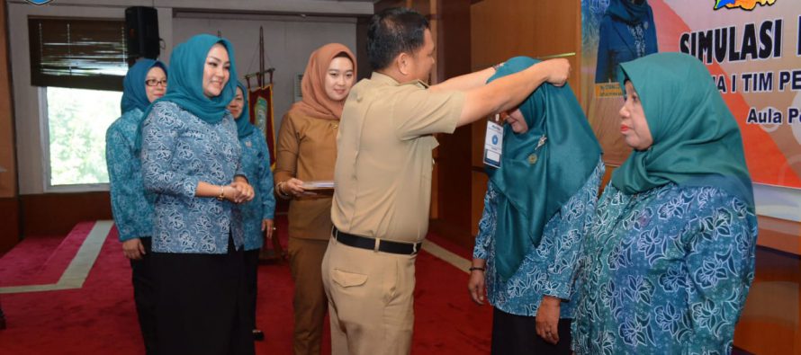 TIM PENGGERAK PKK KABUPATEN OKU SELATAN GELAR  PELATIHAN SIMULASI POLA ASUH ANAK DAN REMAJA
