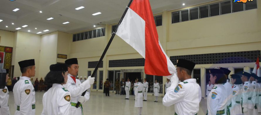 BUPATI OKU SELATAN KUKUHKAN 33 ANGGOTA PASKIBRAKA KABUPATEN OKU SELATAN TAHUN 2019