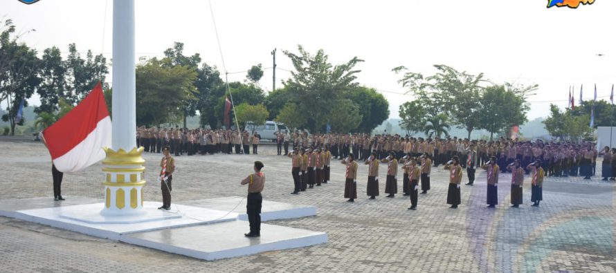 WAKIL BUPATI OKU SELATAN PIMPIN UPACARA HUT KE-58 GERAKAN PRAMUKA TAHUN 2019 TINGKAT KABUPATEN OKU SELATAN