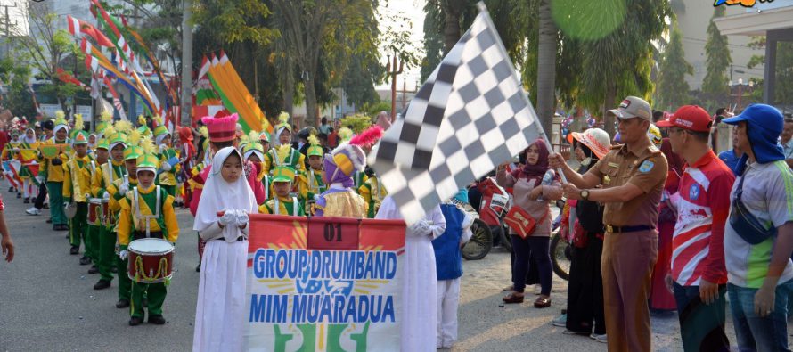 29 TIM MARCHING BAND TINGKAT PELAJAR SD, SMP, DAN SMA DI KABUPATEN OKU SELATAN TAMPILKAN PENAMPILAN TERBAIK  DIHADAPAN WAKIL BUPATI OKU SELATAN DAN KETUA DPRD