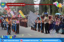 75 REGU IKUTI LOMBA GERAK JALAN PRAMUKA TINGKAT SD, SMP, SMA DALAM RANGKA PERINGATAN HUT KE-58 GERAKAN PRAMUKA TAHUN 2019 DI KABUPATEN OKU SELATAN