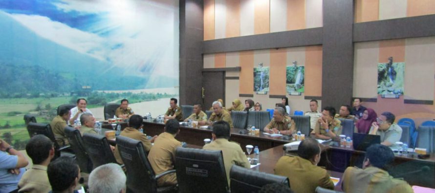 BUPATI OKU SELATAN HADIRI RAKOR PENERIMAAN REALISASI PBB-P2 TAHUN 2019 KHUSUS KELURAHAN