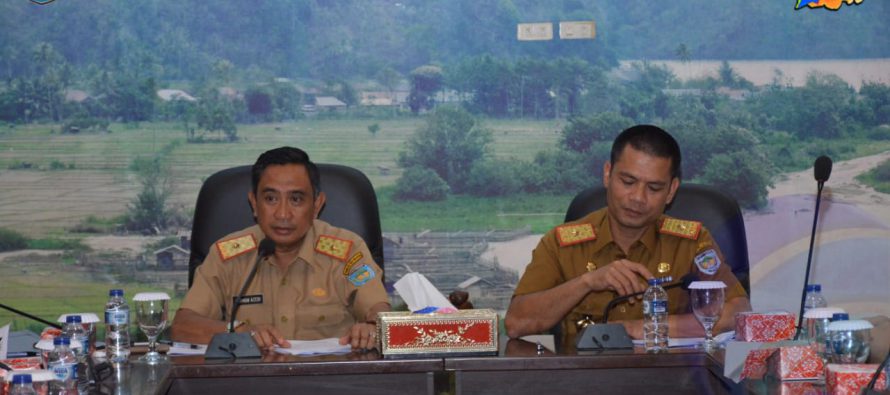 ASISTEN III PIMPIN RAPAT KOORDINASI  TERKAIT INVENTARISASI BANTUAN PSU KEMENPERA TAHUN 2012-2014 DI KABUPATEN OKU SELATAN