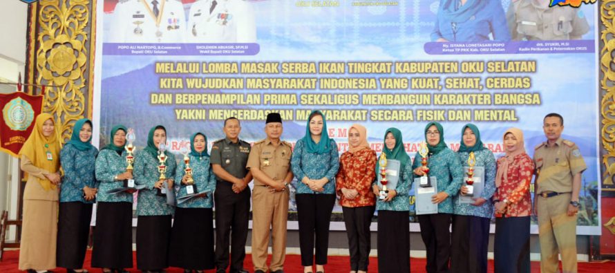 SUKSESKAN PROGRAM GEMARIKAN, PEMKAB OKU SELATAN GELAR LOMBA MASAK SERBA IKAN TINGKAT KABUPATEN DALAM RANGKA UPAYA PENCEGAHAN STUNTING