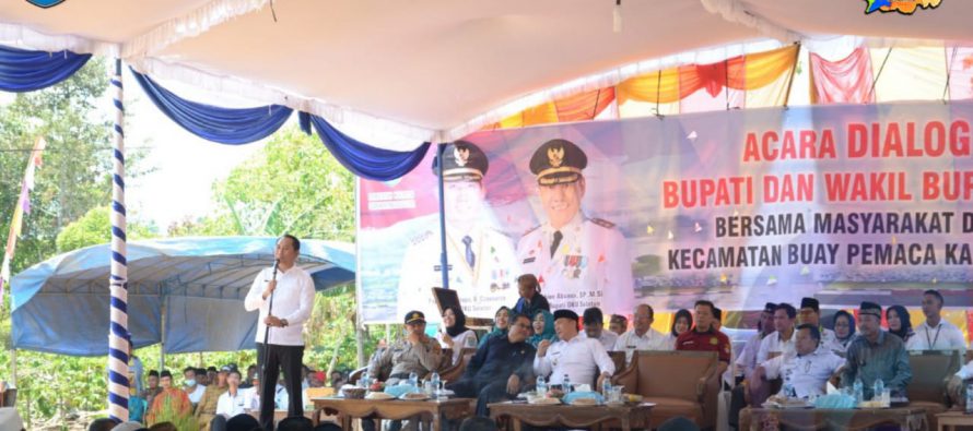 BUPATI DAN WAKIL BUPATI OKU SELATAN SILATURAHMI SEKALIGUS DIALOG AUDIENSI BERSAMA WARGA DESA SIDORAHAYU KECAMATAN BUAY PEMACA