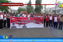 WAKIL BUPATI OKU SELATAN MELEPAS LANGSUNG RATUSAN PESERTA PAWAI KEBANGSAAN DALAM RANGKA PERINGATAN HARI SUMPAH PEMUDA YANG DIGELAR OLEH POLRES OKU SELATAN