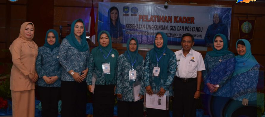 TP PKK KABUPATEN OKU SELATAN GELAR PELATIHAN KADER KESLING, GIZI DAN POSYANDU, ASISTEN III BUKA PELATIHAN KADER DESA SE-KABUPATEN OKU SELATAN