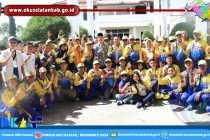 WAKIL BUPATI LEPAS LANGSUNG 65 ATLET KONTINGEN PORPROV KABUPATEN OKU SELATAN