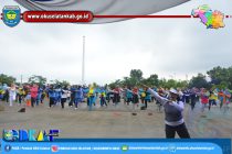 RATUSAN PEGAWAI PEMKAB OKU SELATAN IKUTI SENAM SEHAT DALAM RANGKA HUT KE 48 KORPRI TINGKAT KABUPATEN OKU SELATAN