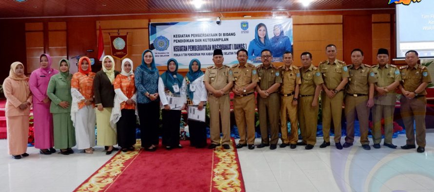 POKJA II TP PKK KABUPATEN OKU SELATAN GELAR KEGIATAN PEMBERDAYAAN MASYARAKAT DI BIDANG PENDIDIKAN DAN KETERAMPILAN