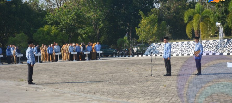 PIMPIN UPACARA HKN BULAN NOVEMBER, SEKDA HARAPKAN ASN OKU SELATAN UNTUK JAGA LINGKUNGAN