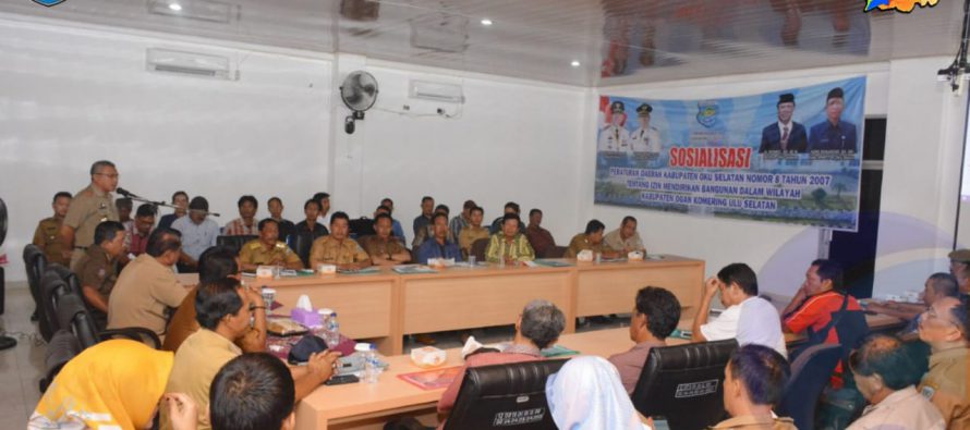 ASISTEN II BUKA PELATIHAN SOSIALISASI PERATURAN PEMERINTAH NO 8 TAHUN 2007 TENTANG IMB