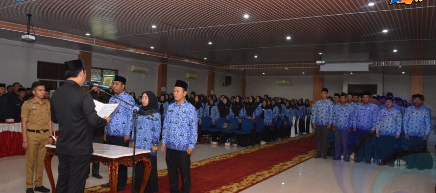 BUPATI LANTIK SEBANYAK 167 PEJABAT FUNGSIONAL DI LINGKUNGAN PEMKAB OKU SELATAN