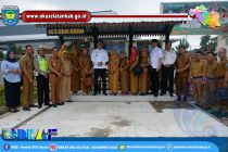 BUPATI DAN WAKIL BUPATI OKU SELATAN HADIRI LOUNCHING BUS SEKOLAH DI HALTE GEDUNG KESENIAN MUARADUA