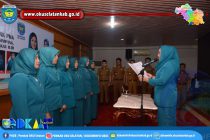KETUA TP PKK KABUPATEN OKU SELATAN LANTIK 6 KETUA TP PKK KECAMATAN