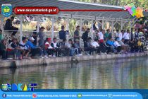 BERHASIL PANCING 4,92 KG IKAN, ISHAK MENANGKAN  SATU UNIT SEPEDA MOTOR PADA LOMBA MANCING TINGKAT UMUM DALAM RANGKA HUT KE 16 KABUPATEN OKU SELATAN