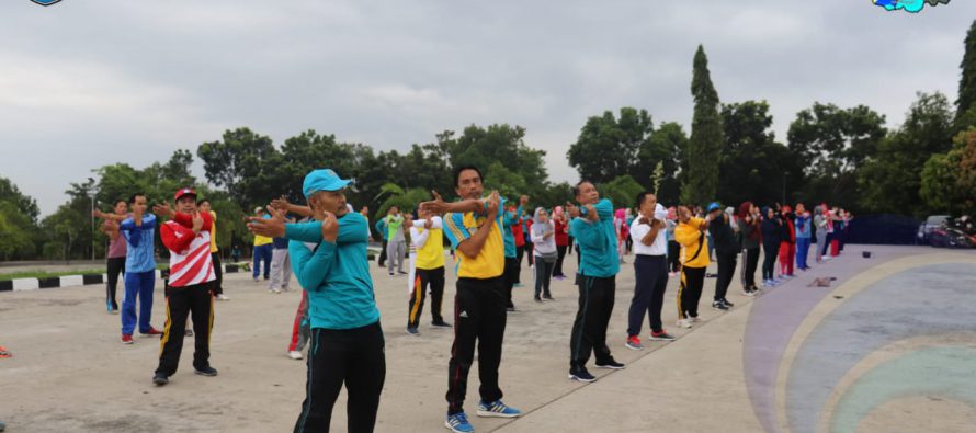 SENAM SEHAT BERSAMA DI LAPANGAN PEMKAB OKU SELATAN