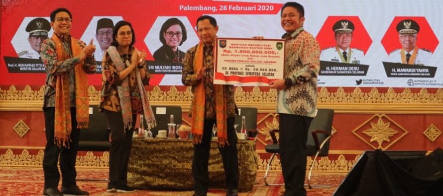 BUPATI OKU SELATAN HADIRI RAPAT KERJA PERCEPATAN PENYALURAN DAN PENGELOLAAN DANA DESA TAHUN 2020