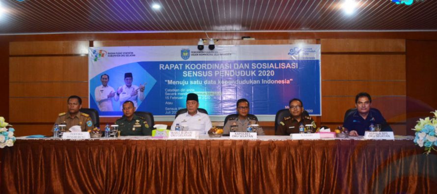 BADAN PUSAT STATISTIK (BPS) KABUPATEN OKU SELATAN GELAR RAPAT KOORDINASI DAN SOSIALISASI SENSUS  PENDUDUK 2020.