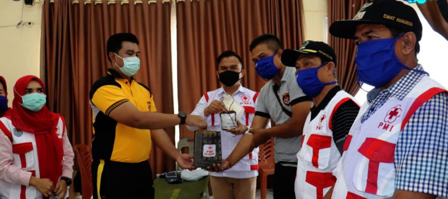 PALANG MERAH INDONESIA (PMI) KABUPATEN OKU SELATAN GELAR DONOR DARAH BERSAMA POLRE OKU SELATAN DALAM RANGKA ANTISIPASI KEKURANGAN STOK DARAH DALAM PENANGANAN COVID-19 YANG SEDANG MEREBAK
