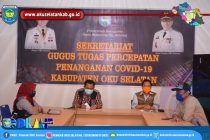 TIM GUGUS TUGAS PERCEPATAN PENANGANAN COVID-19 OKU SELATAN GELAR PRESS RELEASE TERKAIT PERKEMBANGAN COVID-19 DI OKU SELATAN
