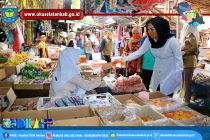 TIM TERPADU GUGUS TUGAS PERCEPATAN PENANGANAN COVID-19 DAN KETUA TP-PKK OKU SELATAN SOSIALISASI SERTA MEMBAGIKAN LANGSUNG MASKER GRATIS UNTUK PARA PEDAGANG, PEMBELI/PENGUNJUNG DAN TRANSPORTASI OJEK PASAR