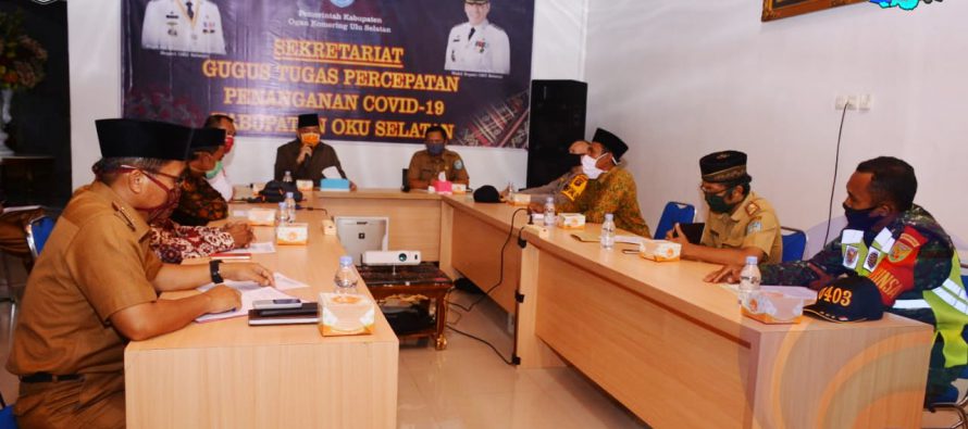 WAKIL BUPATI OKU SELATAN PIMPIN GELAR RAPAT KOORDINASI DALAM RANGKA PEMBAHASAN TERKAIT PELAKSANAAN IBADAH SHALAT JUM’AT DAN KEGIATAN IBADAH BULAN RAMADHAN 1441 H